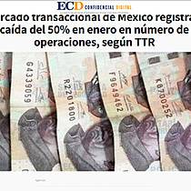 El mercado transaccional de Mxico registra una cada del 50% en enero en nmero de operaciones, segn TTR